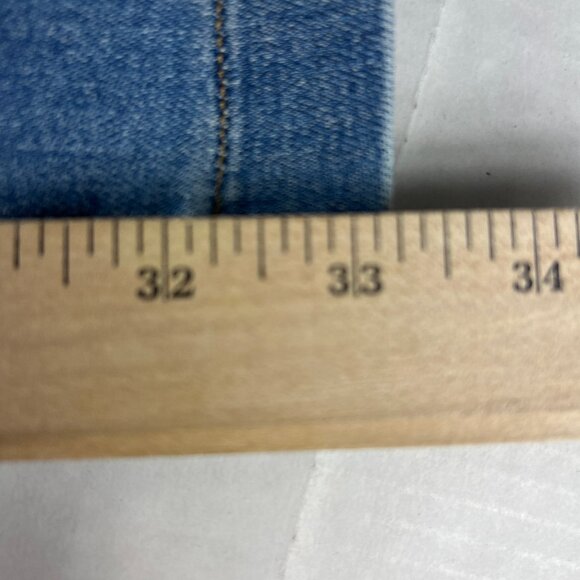 Spanx Shape Jean Women Extra Large Pull On Flare High Rise Blue Everywhere Denim - Picture 12 of 16